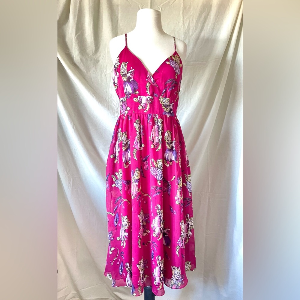 Betsey Johnson Pink Floral Maxi Dress
